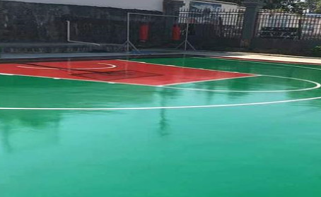 莆田篮球场翻新地面